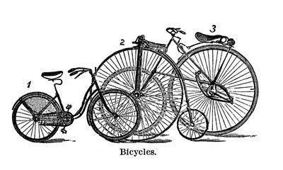 bicycles vintage image--graphicsfairy010a