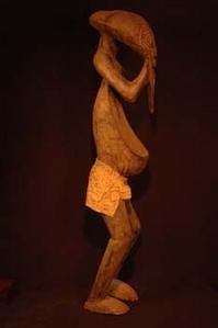 Statue ancienne Mambila Cameroun african art bois 