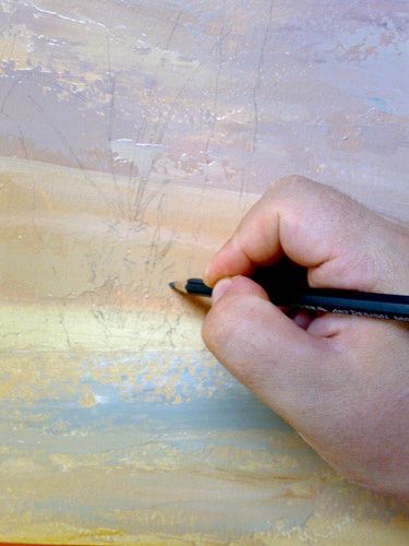 Christophe Eudeline. Dessinant un palmier