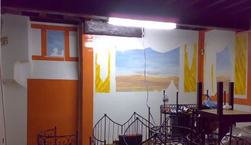Christophe Eudeline Début de la fresque