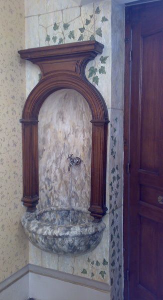 Fontaine en trompe l'oeil Christophe Eudeline.