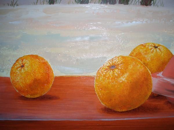 Christophe Eudeline. Oranges en trompe l'oeil