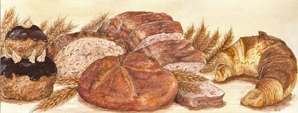 Christophe Eudeline. illustration boulangerie
