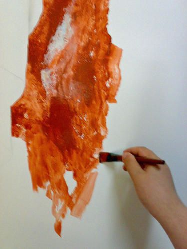 Christophe Eudeline Faux marbre rouge en cours