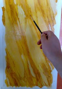 Christophe Eudeline. Faux marbre jaune de sienne