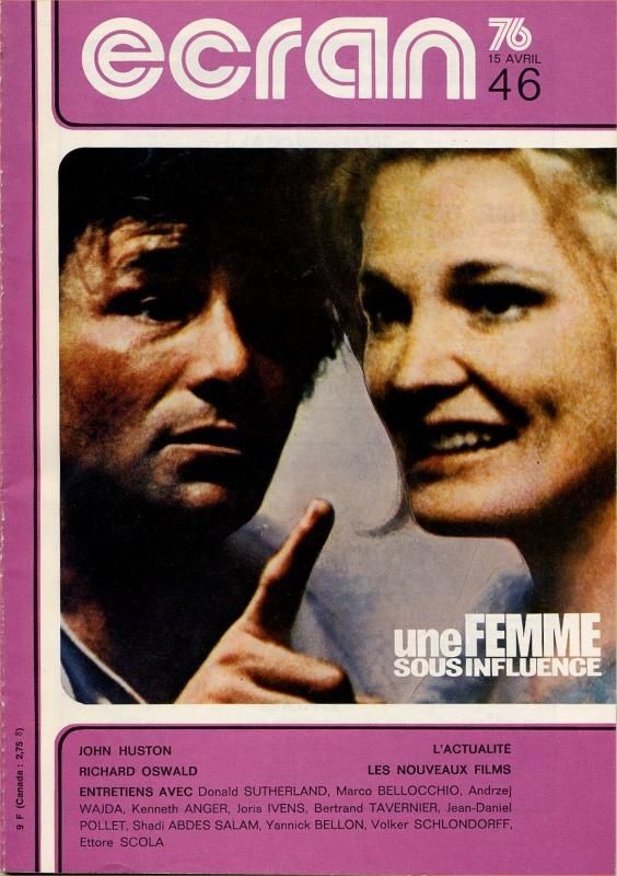 Ecran d'avril 1976 - Une femme sous influence