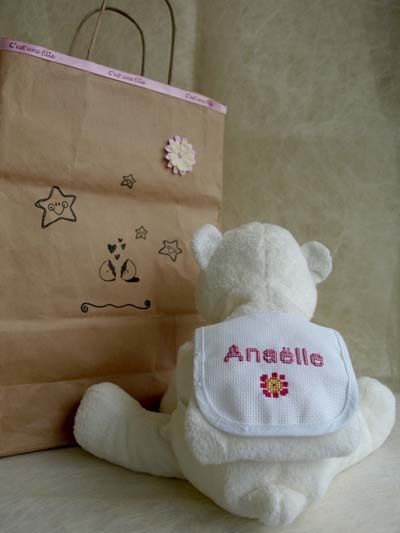 ours DMC broderie peluche brodée anaëlle