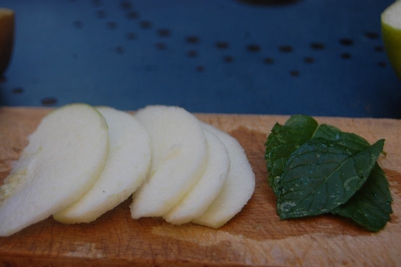 Pomme granny et menthe fraiche