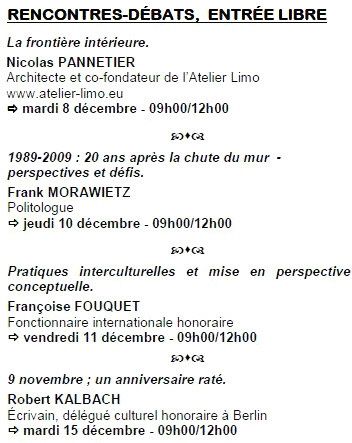 semaine des rencontres interculturelles 2009