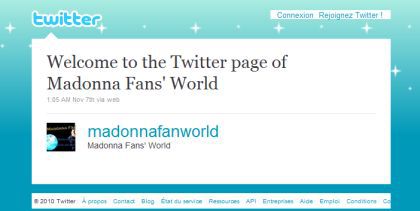 Madonna Fans' World is on Twitter!