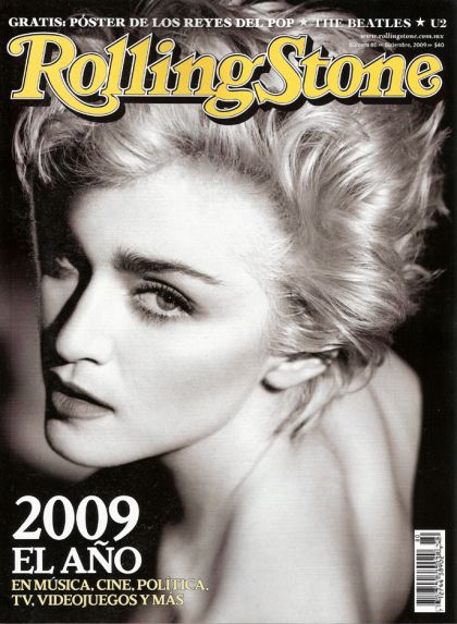 Madonna on the cover of Mexican Rolling Stone, December 2009