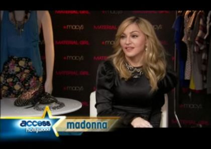 'Material Girl' line: interview with Madonna by ''Access Hollywood''