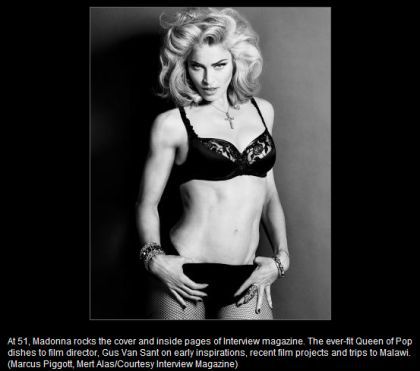 Madonna's Sexy Interview Magazine Photos