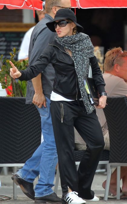 Madonna at Villefranche-sur-Mer, France for ''W.E.'' on July 28, 2010