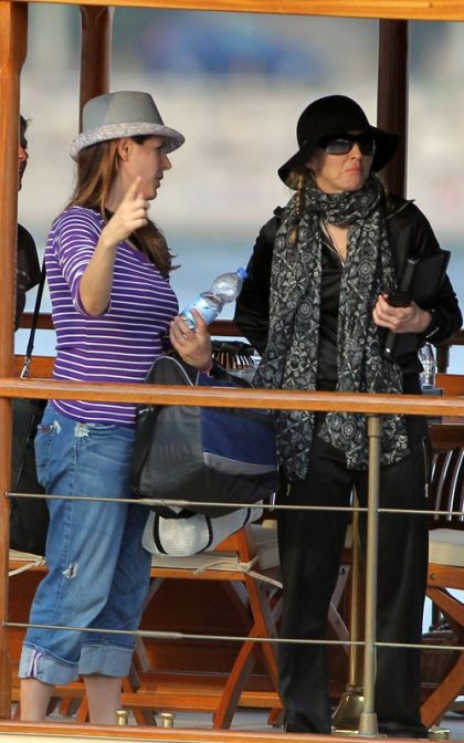 Madonna at Villefranche-sur-Mer, France for ''W.E.'' on July 28, 2010