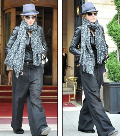 How to wear wide-legged trousers... without looking like Madonna