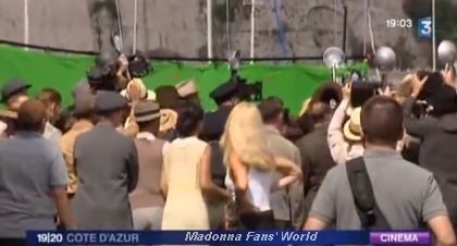 Video: Madonna on the set of ''W.E.'' on French channel FRANCE 3