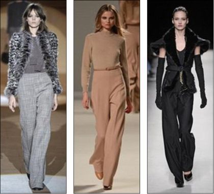 How to wear wide-legged trousers... without looking like Madonna
