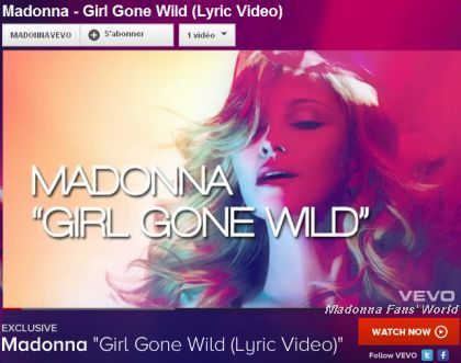 Listen to Madonna's second single from ''MDNA'': ''Girl Gone Wild'' Listen to Madonna's second single from ''MDNA'': ''Girl Gone Wild''