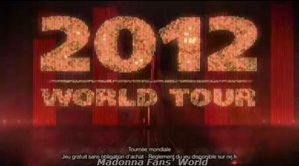 NRJ video ad: contest to attend Madonna World Tour 2012 NRJ video ad: contest to attend Madonna World Tour 2012