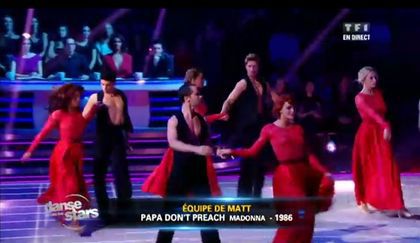 Video: ''Danse avec les Stars'' on ''Papa Don’t Preach'' (Madonna cover) on TF1 - October 20, 2012