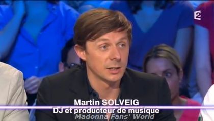 Watch Martin Solveig on French TV show ''On n'est pas couché'' - May 26, 2012 Watch Martin Solveig on French TV show ''On n'est pas couché'' - May 26, 2012
