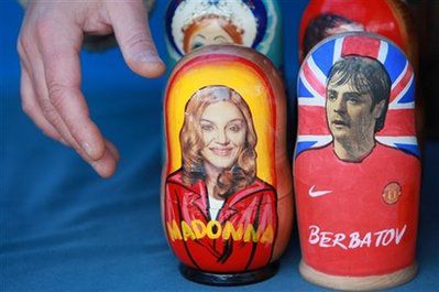Madonna's traditional Russian wooden doll on sale until Jan. 30, 2010