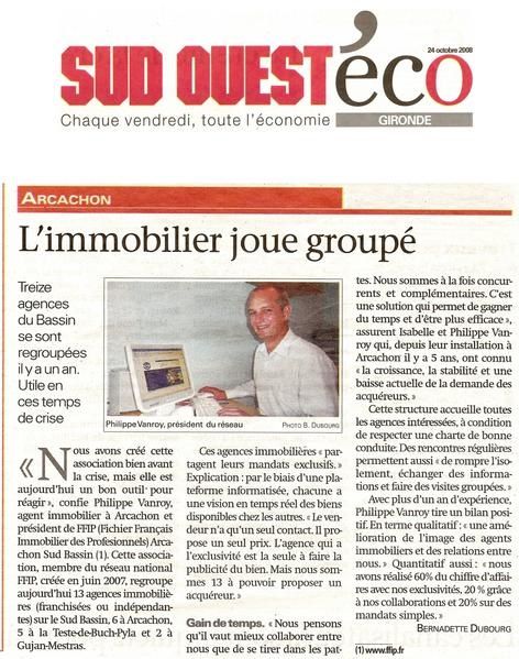 FFIP Arcachon Sud Bassin : L'immobilier joue groupé FFIP Arcachon Sud Bassin : L'immobilier joue groupé
