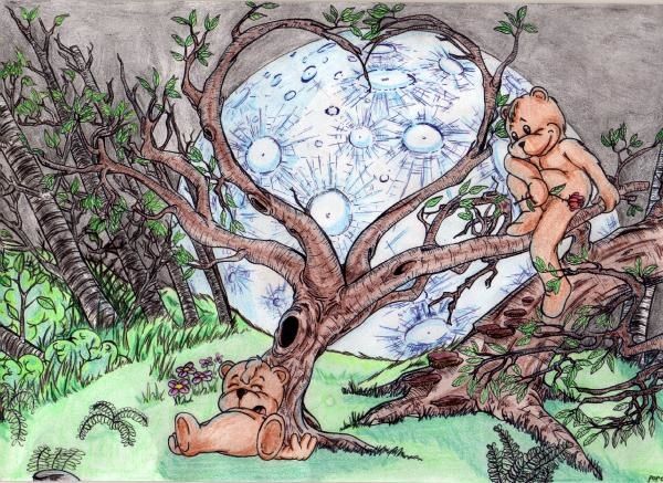 dessin ours et ourson