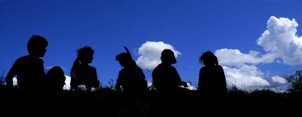Les indiens sur la colline Insouciance de l'enfance
