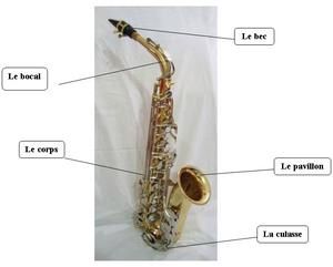 Les différentes parties du saxophone - saxattitude