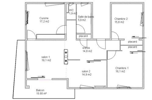 plan de maison renovee