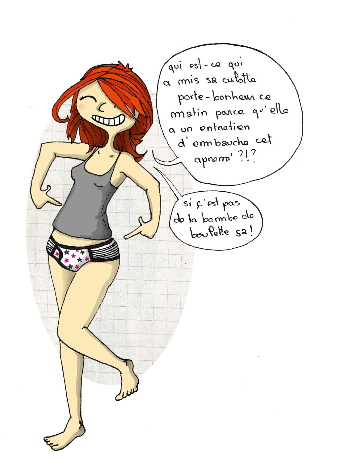 Culotte humoristique cheap