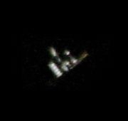 Vue de l'ISS dans un télescope de 250mm (2006).