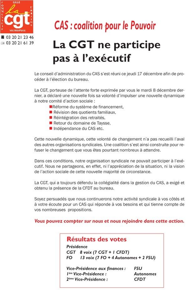CAS coalition pour le pouvoi
