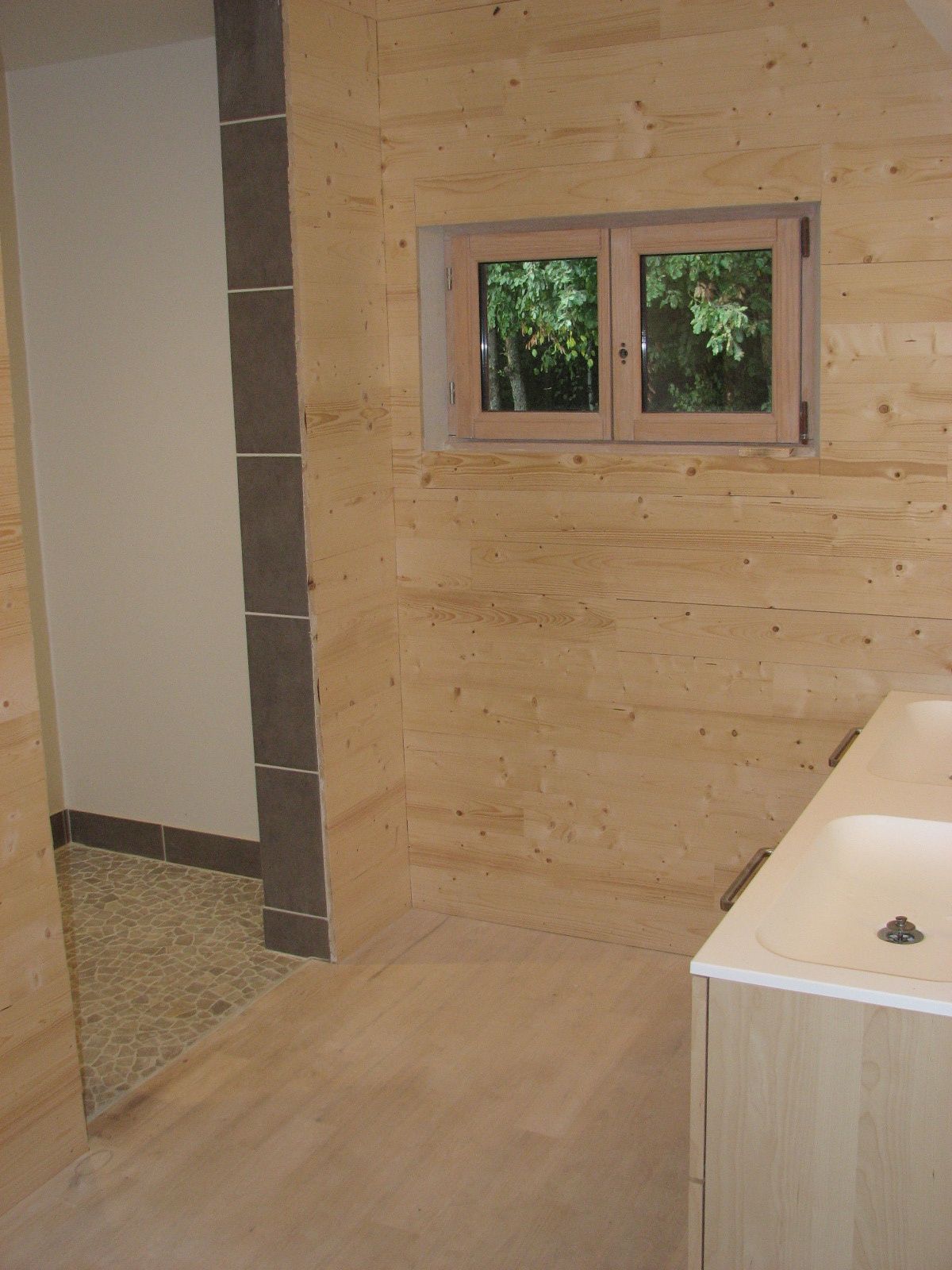 Salle de bain : quasiment terminée ! notre maison ossature bois ...