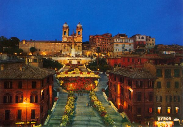 245 - Rome, place d'Espagne et Trinita dei Monti