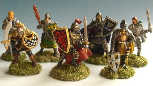 les chevaliers de la table ronde - Peindre son battlelore avec deux mains  gauches !