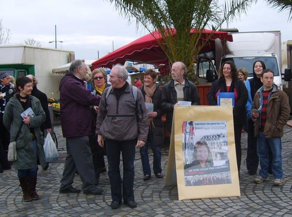sur le marché