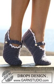 Des chaussons adultes au crochet - LES FILS D'HELENE