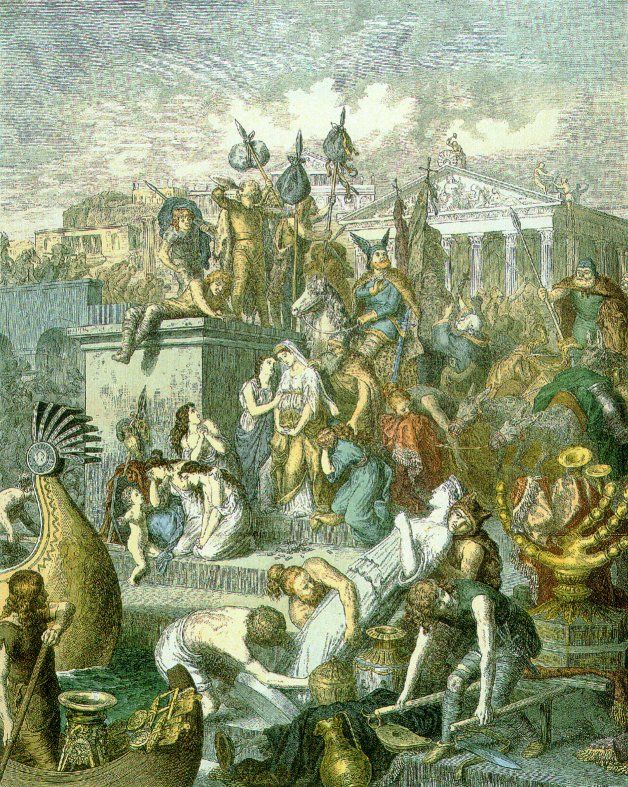Les Vandales pillant Rome (Heinrich Leutemann 1824-1904)