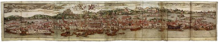 Bernhard von Breydenbach, plan de Venise, XVe siècle 700
