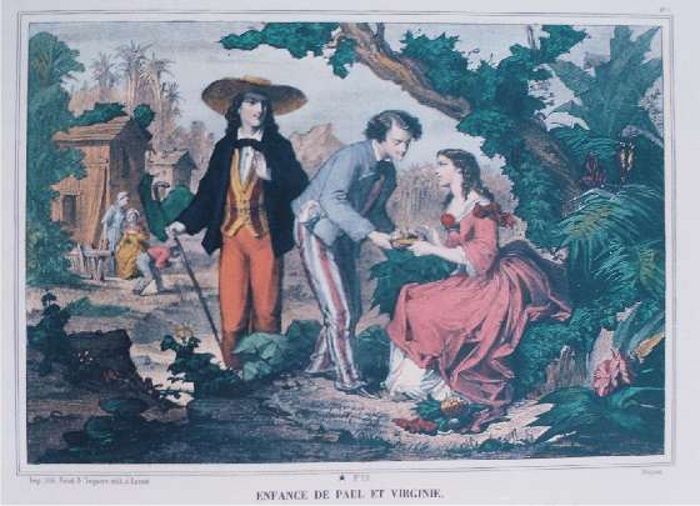 Images d'Epinal Charles Pinot, Enfance de Paul et Virginie