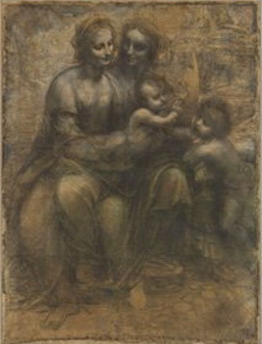 Léonard de Vinci, Vierge à l'Enfant avec sainte Anne et s