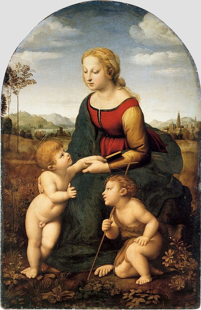 Raphaël, La Vierge à l'Enfant avec le petit saint Jean-Ba