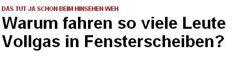 Warum fahren Redakteure so einen Sch..., Quelle: bild.de
