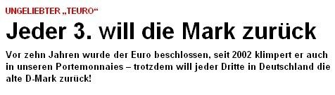 Mark im Aufwärtstrend, Quelle: bild.de