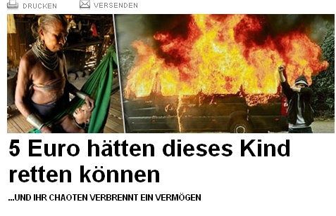 Böse Autonome vernichten Afrika, Quelle: bild.de