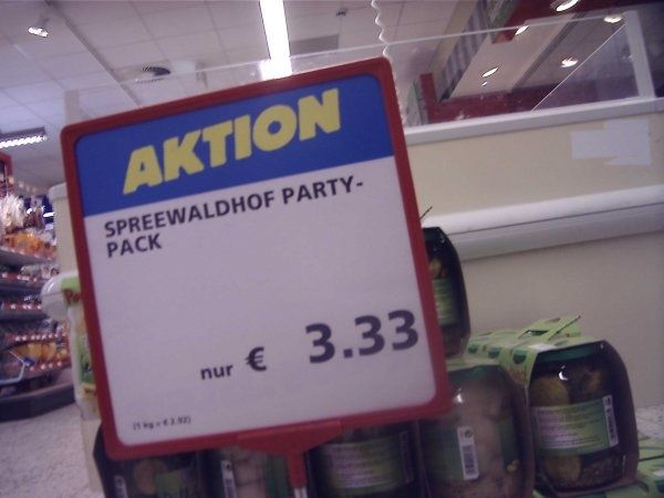 Party-Pack, Foto von Sash