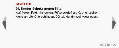 Feldhocker gegen Blitze, Quelle: bild.de